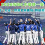 2026WBC中華隊一覽：賽程、分組、球員名單焦點(持續更新)
