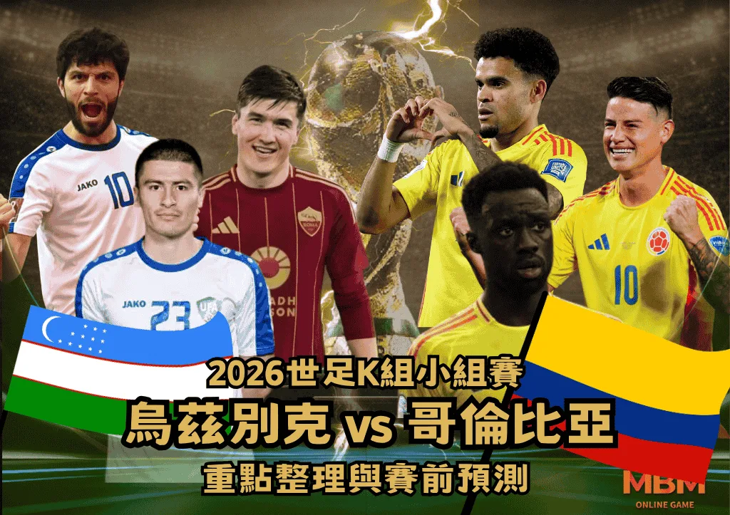2026世界盃K組賽前預測 烏茲別克VS哥倫比亞 重點整理與賽前預測 1 2026世界盃K組賽前預測:烏茲別克VS哥倫比亞 重點整理與賽前預測