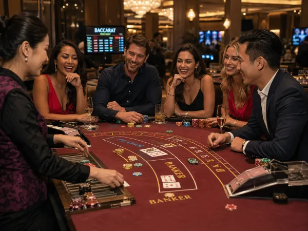 百家樂一天玩多久最適合?時間控管比下注法更重要 2 開心玩百家樂的玩家 示意圖
