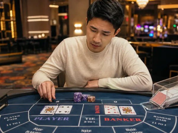 百家樂押和局為什麼吸引人?高賠率背後的心理陷阱 4 理性的百家樂玩家 示意圖